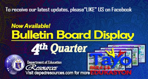 New! 4th Quarter Bulletin Board Display Now Available.